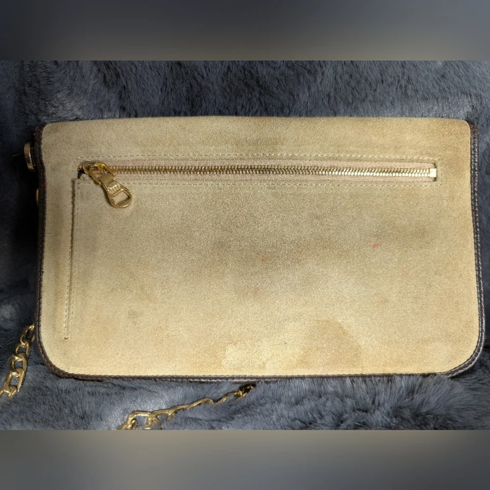 Loewe Vintage Suede Anagram Crossbody